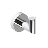 Kartners - OSLO -  Single Prong Robe Hook Solid Back-Polished Nickel - Polished Nickel