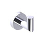Kartners - OSLO -  Single Prong Robe Hook Solid Back-Polished Chrome - Polished Chrome