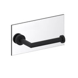Kartners - OSLO - Single Toilet Paper Holder - Through Glass-Matte Black - Matte Black