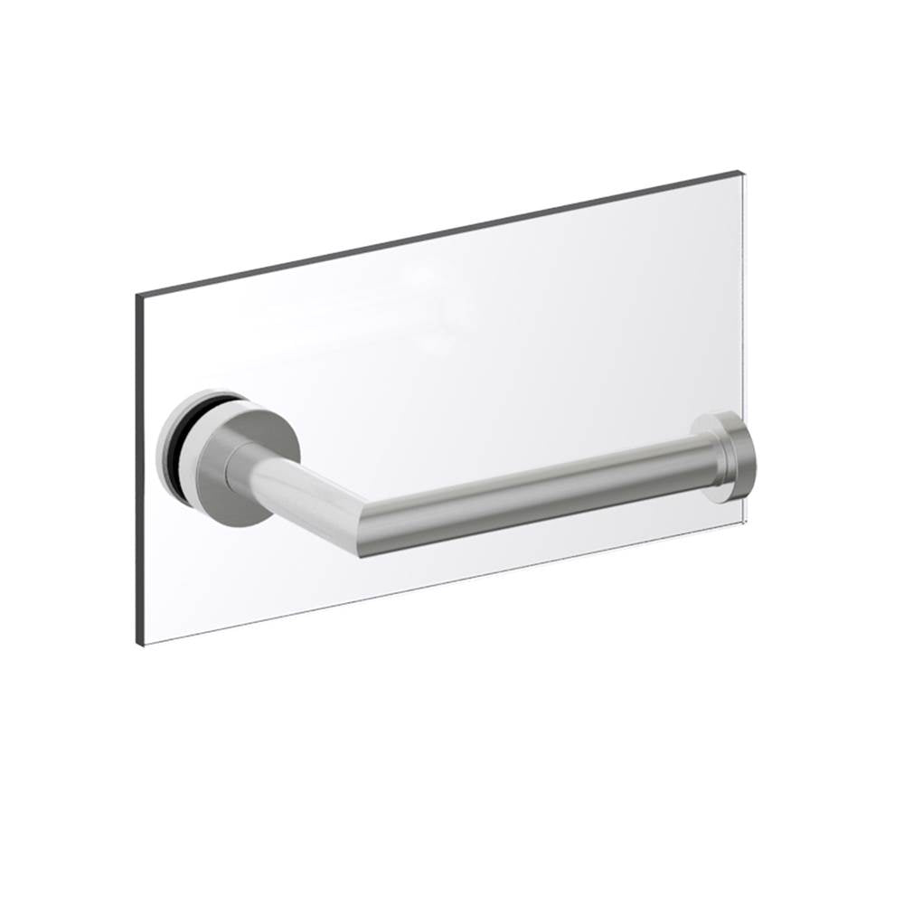 Kartners - OSLO - Single Toilet Paper Holder - Through Glass-Brushed Nickel - Brushed Nickel