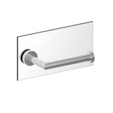 Kartners - OSLO - Single Toilet Paper Holder - Through Glass-Brushed Nickel - Brushed Nickel