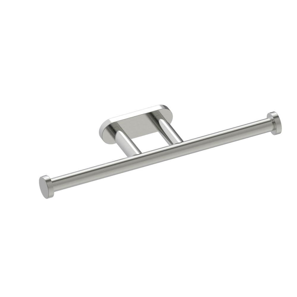 Kartners - OSLO - Double Toilet Paper Holder-Brushed Nickel - Brushed Nickel