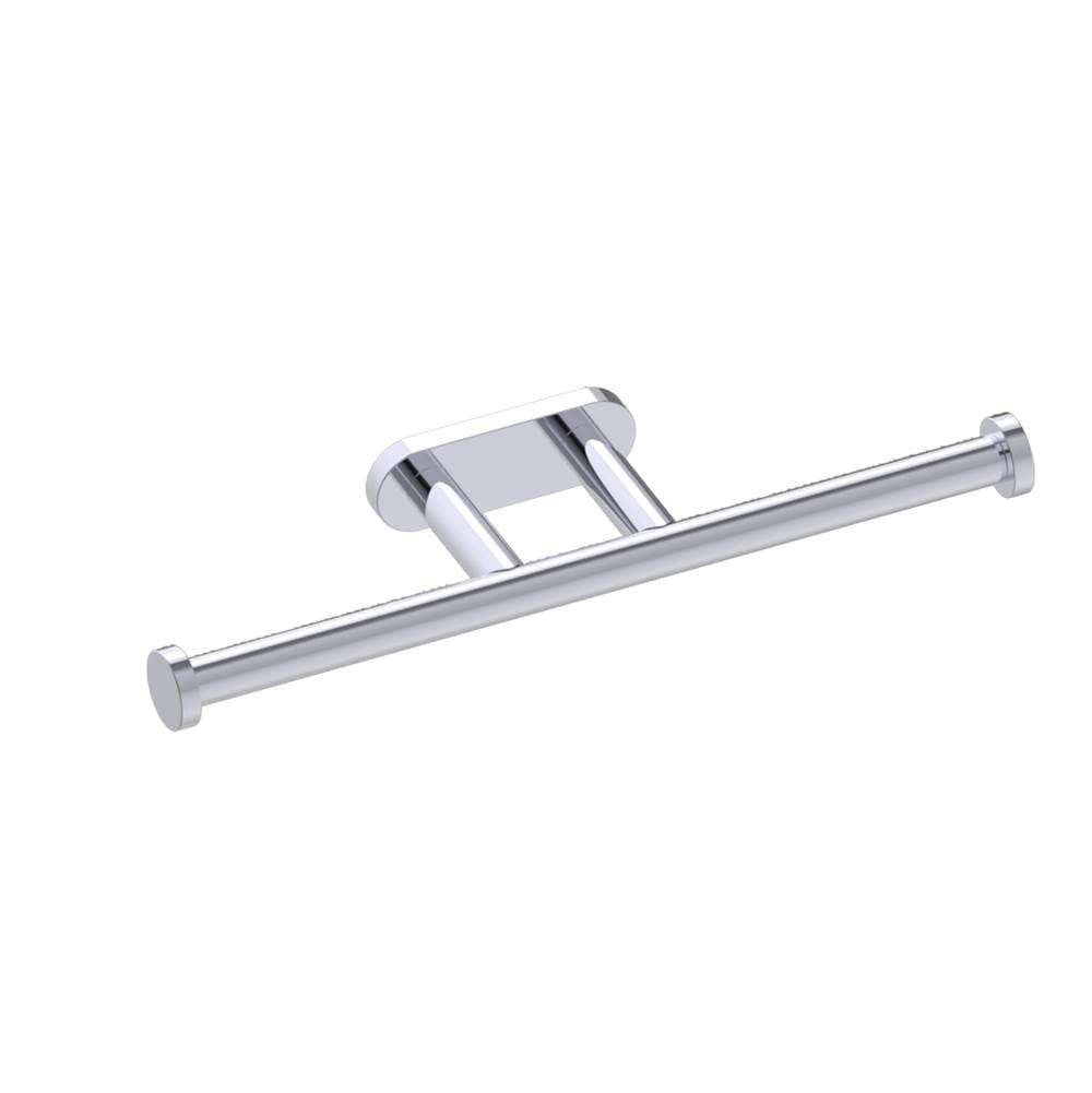 Kartners - OSLO - Double Toilet Paper Holder-Polished Chrome - Polished Chrome