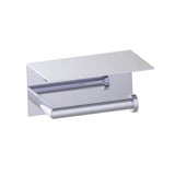 Kartners - OSLO - Single Toilet Paper Holder with Shelf-Polished Chrome - Polished Chrome