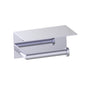 Kartners - OSLO - Single Toilet Paper Holder with Shelf-Polished Chrome - Polished Chrome