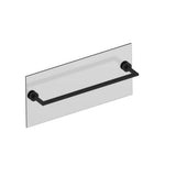 Kartners - OSLO - 18-inch Bathroom Towel Bar Through Glass-Matte Black - Matte Black
