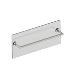 Kartners - OSLO - 18-inch Bathroom Towel Bar Through Glass-Polished Nickel - Polished Nickel