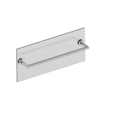 Kartners - OSLO - 18-inch Bathroom Towel Bar Through Glass-Brushed Nickel - Brushed Nickel