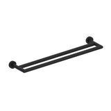 Kartners - OSLO - 18-inch Double Bathroom Towel Bar-Matte Black - Matte Black