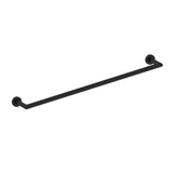 Kartners - OSLO - 24-inch Bathroom Towel Bar Solid Back-Matte Black - Matte Black
