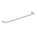 Kartners - OSLO - 24-inch Bathroom Towel Bar Solid Back-Polished Chrome - Polished Chrome