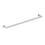 Kartners - OSLO - 24-inch Bathroom Towel Bar Solid Back-Polished Chrome - Polished Chrome