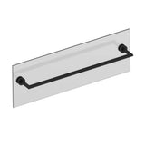 Kartners - OSLO - 24-inch Bathroom Towel Bar Through Glass-Matte Black - Matte Black