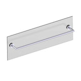 Kartners - OSLO - 24-inch Bathroom Towel Bar Through Glass-Polished Chrome - Polished Chrome