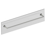 Kartners - OSLO - 30-inch Bathroom Towel Bar Through Glass-Brushed Nickel - Brushed Nickel