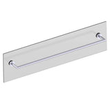 Kartners - OSLO - 30-inch Bathroom Towel Bar Through Glass-Polished Chrome - Polished Chrome