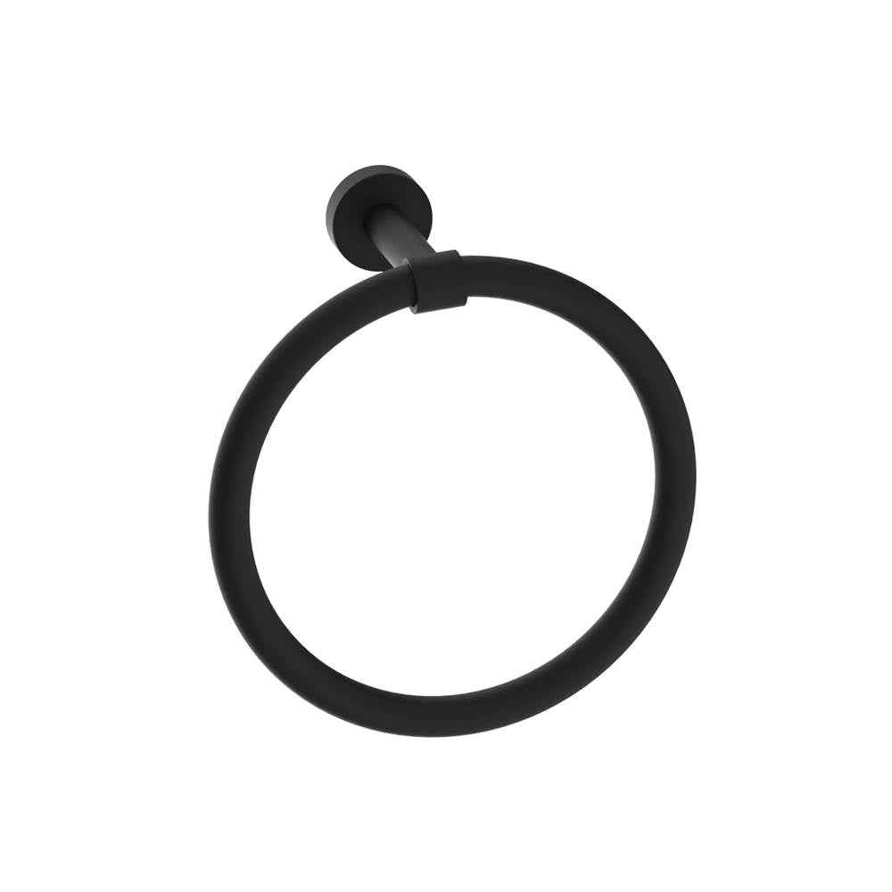 Kartners - OSLO - Towel Ring-Matte Black - Matte Black