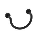 Kartners - OSLO - Towel Ring (U-shaped)--Matte Black - Matte Black
