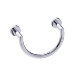 Kartners - OSLO - Towel Ring (U-shaped)--Polished Chrome - Polished Chrome