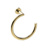Kartners - OSLO - Towel Ring (C-shaped)-Brushed Gold - Brushed Gold