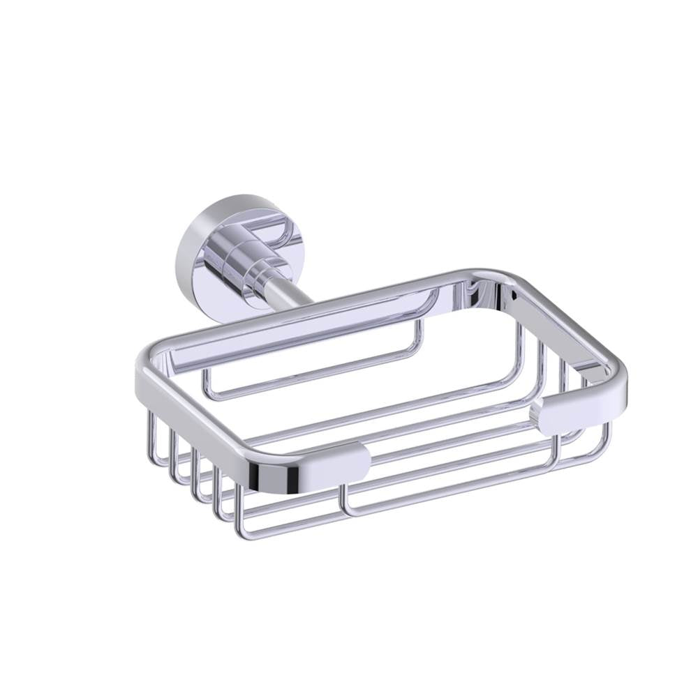 Kartners - OSLO - Wall Mounted Soap Basket-Polished Chrome - Polished Chrome