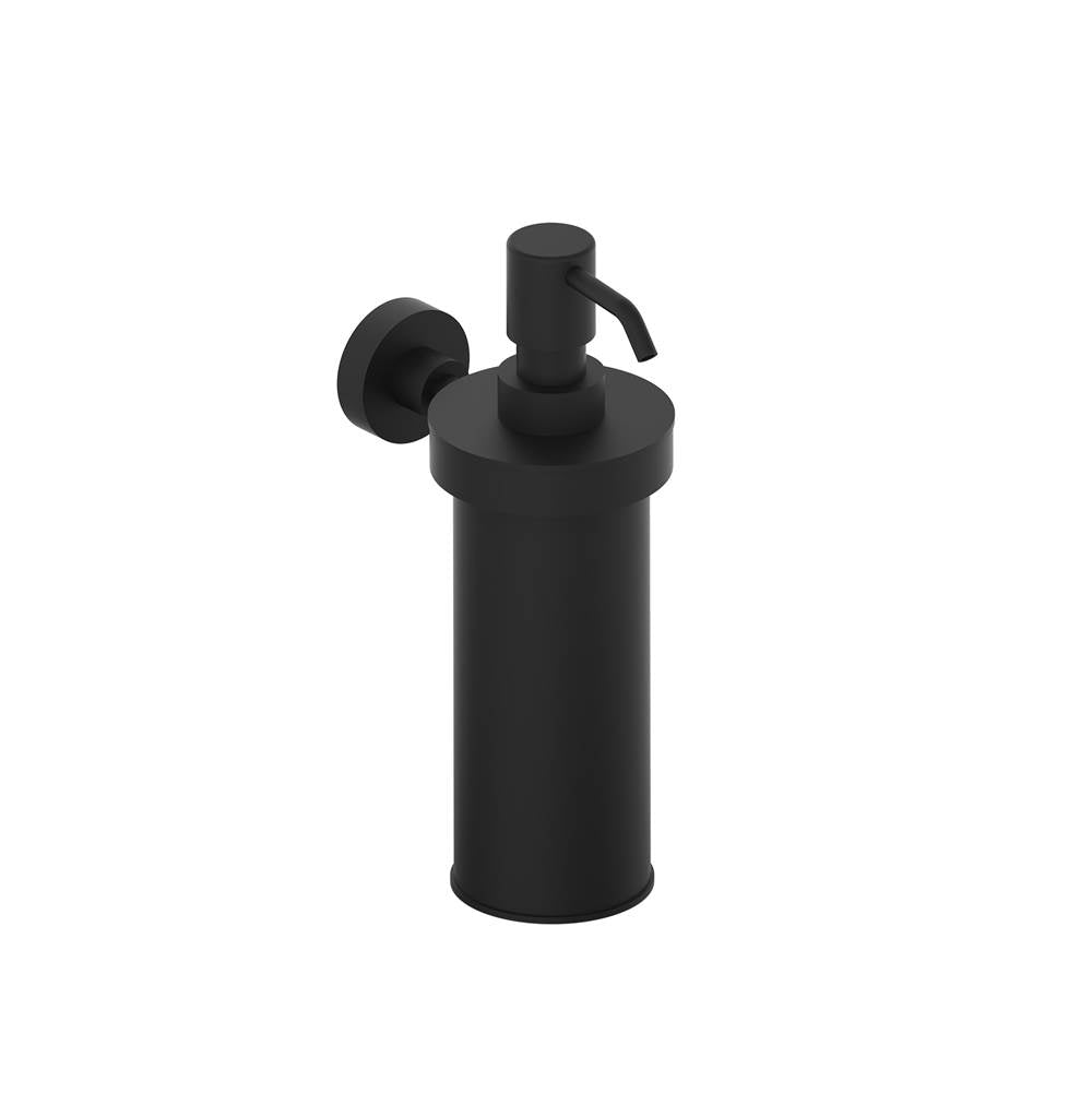 Kartners - OSLO - Wall Mounted Soap/Lotion Dispenser-Matte Black - Matte Black