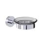 Kartners - OSLO - Wall Mounted Soap Dish with Chrome Glass-Polished Chrome - Polished Chrome