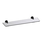 Kartners - OSLO - 20-inch Glass Shelf-Matte Black - Matte Black