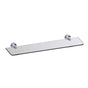 Kartners - OSLO - 20-inch Glass Shelf-Polished Chrome - Polished Chrome