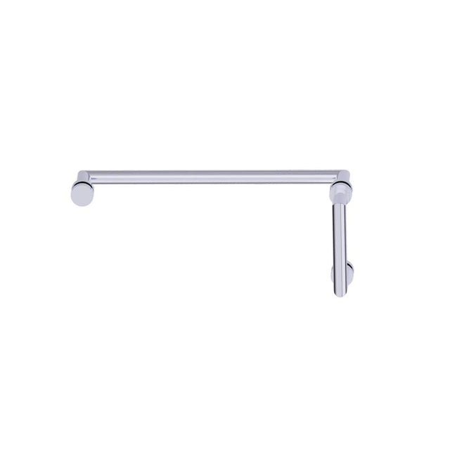 Kartners - OSLO - 6-inch x 18-inch Offset Shower Door Handles -Polished Chrome - Polished Chrome