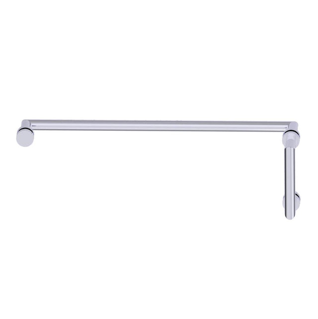 Kartners - OSLO - 6-inch x 24-inch Offset Shower Door Handles -Polished Chrome - Polished Chrome