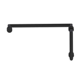 Kartners - OSLO - 8-inch x 18-inch Offset Shower Door Handles -Matte Black - Matte Black