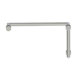 Kartners - OSLO - 8-inch x 18-inch Offset Shower Door Handles -Brushed Nickel - Brushed Nickel