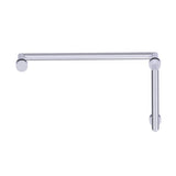Kartners - OSLO - 8-inch x 18-inch Offset Shower Door Handles -Polished Chrome - Polished Chrome
