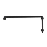 Kartners - OSLO - 8-inch x 24-inch Offset Shower Door Handles -Matte Black - Matte Black