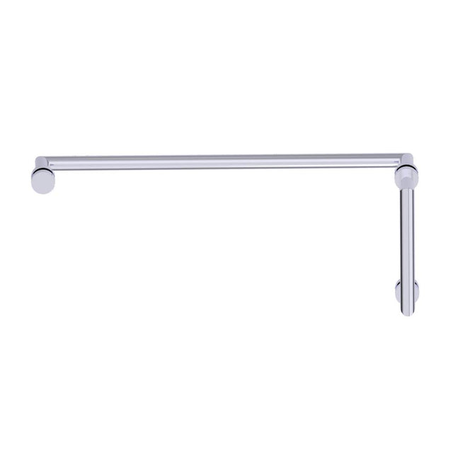 Kartners - OSLO - 8-inch x 24-inch Offset Shower Door Handles -Polished Chrome - Polished Chrome