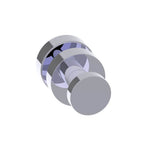 Kartners - OSLO - Single Shower Door Handle-Polished Chrome - Polished Chrome