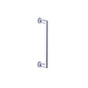 Kartners - OSLO -12-inch Shower Door Handle-Polished Chrome - Polished Chrome