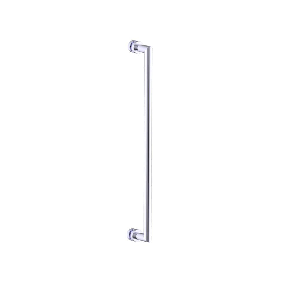Kartners - OSLO - 24-inch Shower Door Handle-Polished Chrome - Polished Chrome