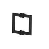 Kartners - OSLO - 6-inch Double Shower Door Handle-Matte Black - Matte Black