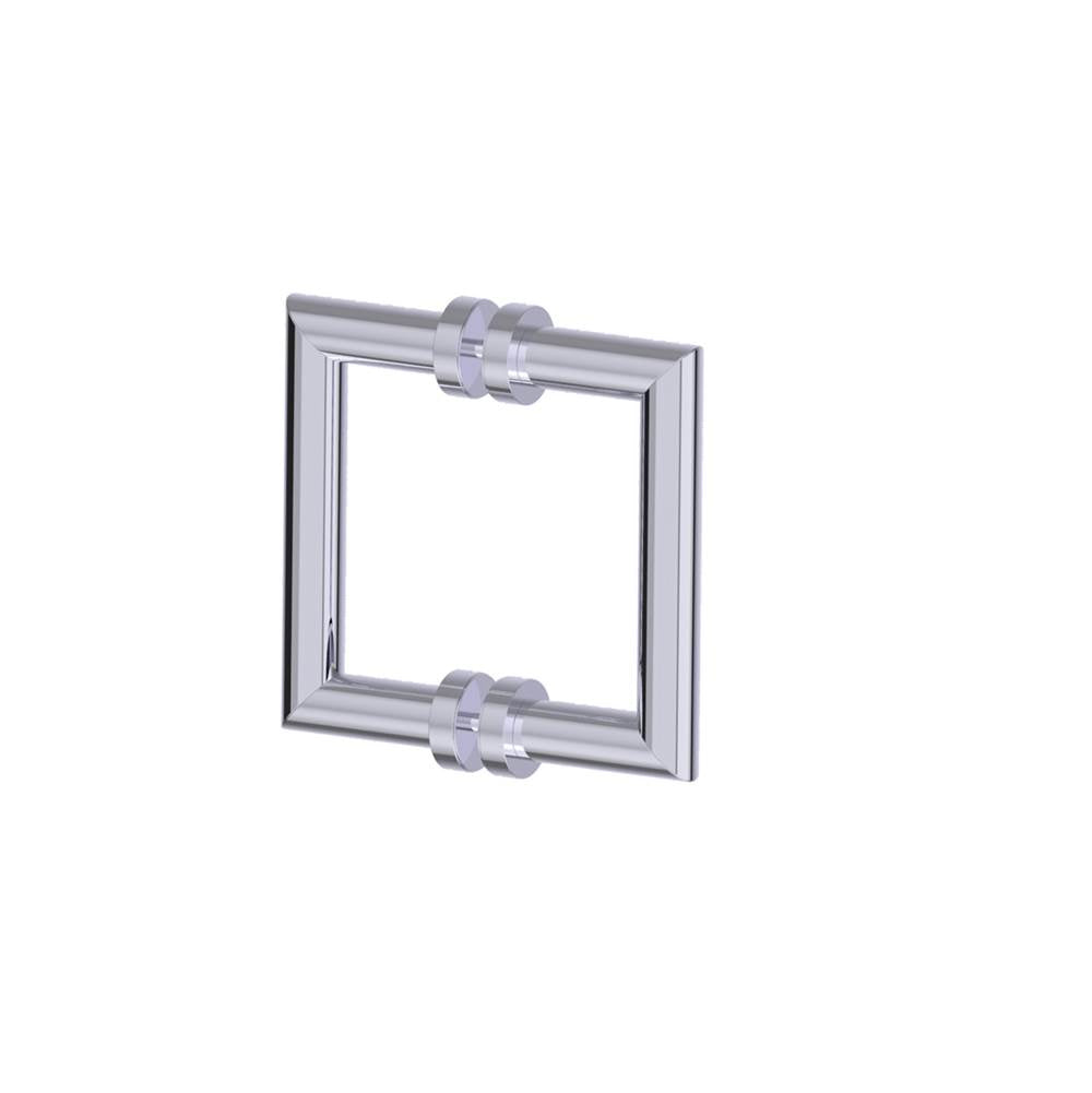 Kartners - OSLO - 6-inch Double Shower Door Handle-Polished Chrome - Polished Chrome