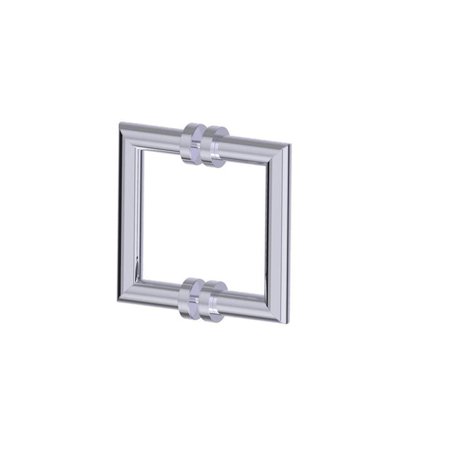 Kartners - OSLO - 6-inch Double Shower Door Handle-Polished Chrome - Polished Chrome