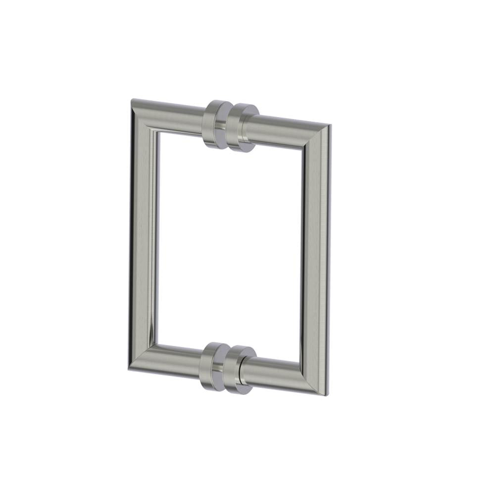 Kartners - OSLO - 8-inch Double Shower Door Handle-Brushed Nickel - Brushed Nickel