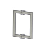 Kartners - OSLO - 8-inch Double Shower Door Handle-Brushed Nickel - Brushed Nickel