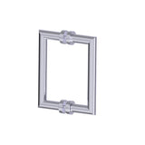 Kartners - OSLO - 8-inch Double Shower Door Handle-Polished Chrome - Polished Chrome