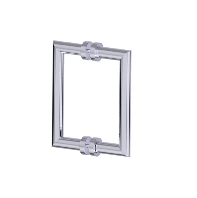 Kartners - OSLO - 8-inch Double Shower Door Handle-Polished Chrome - Polished Chrome