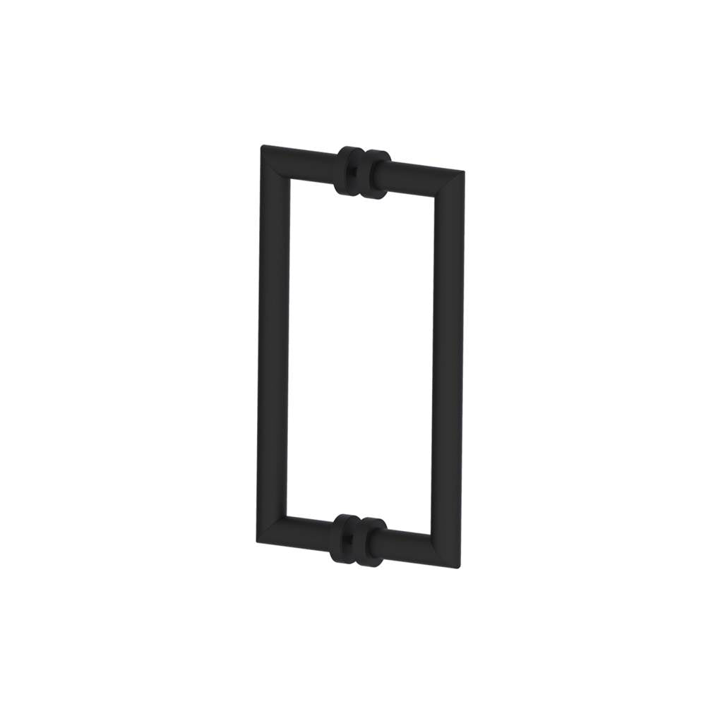 Kartners - OSLO - 12-inch Double Shower Door Handle-Matte Black - Matte Black