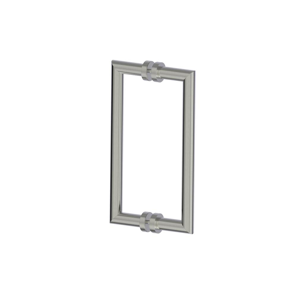 Kartners - OSLO - 12-inch Double Shower Door Handle-Brushed Nickel - Brushed Nickel