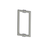 Kartners - OSLO - 12-inch Double Shower Door Handle-Brushed Nickel - Brushed Nickel