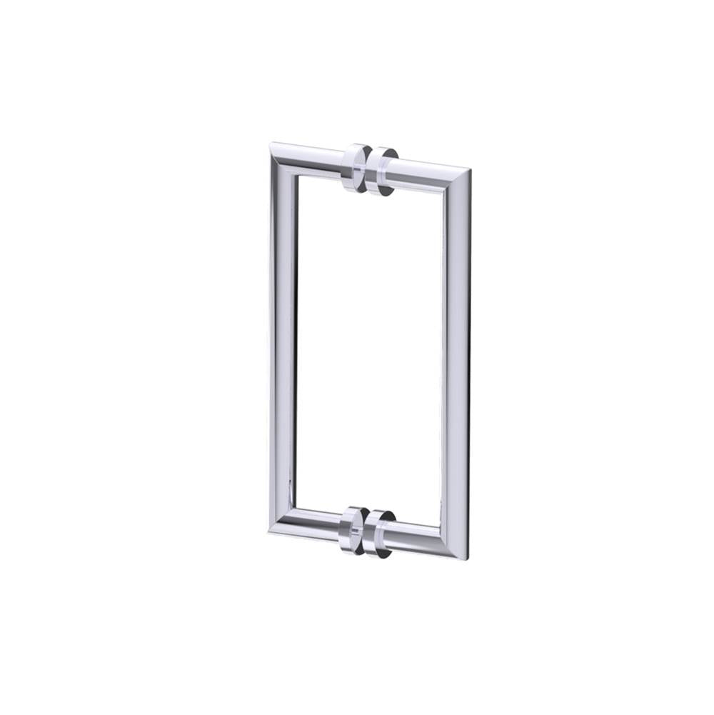 Kartners - OSLO - 12-inch Double Shower Door Handle-Polished Chrome - Polished Chrome